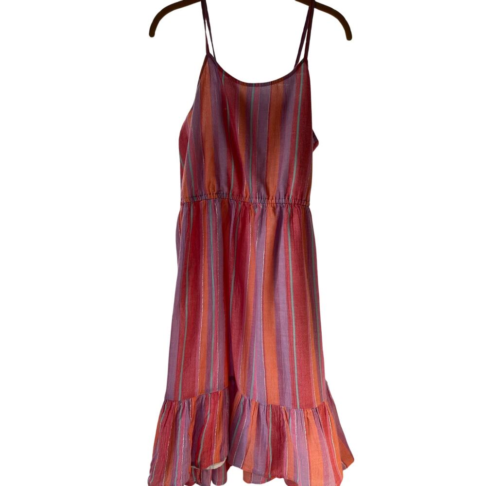 Sugar & Jade Women's Size XXL Spaghetti Straps Knee Level Colorful Summer Dress